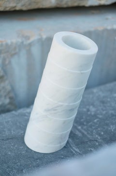 21st Century by Arch. E. Mari "Torre" Design Marble Sculpture Vase Centerpiece