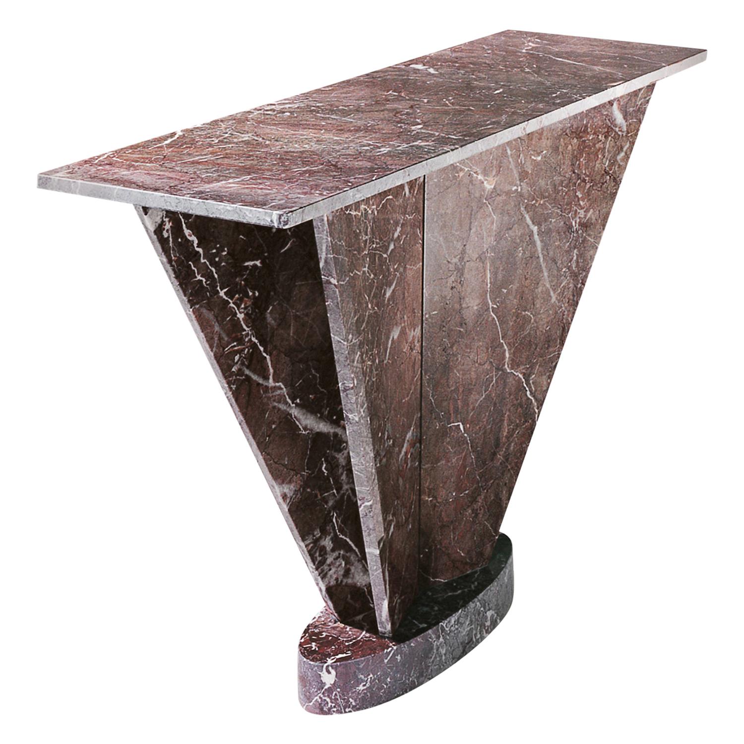 21st Century by Arch. Mario Bellini "TRACCIA" Marble Table Consolle For Sale