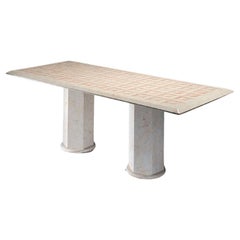 21st Century by Arch.M.De Lucchi "VERONA" Marble Dining Table