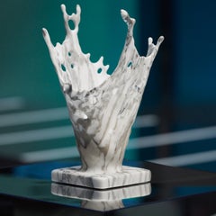 21st Century by Bruno Tarabella "SPLASH" Sculpture Marble Vase