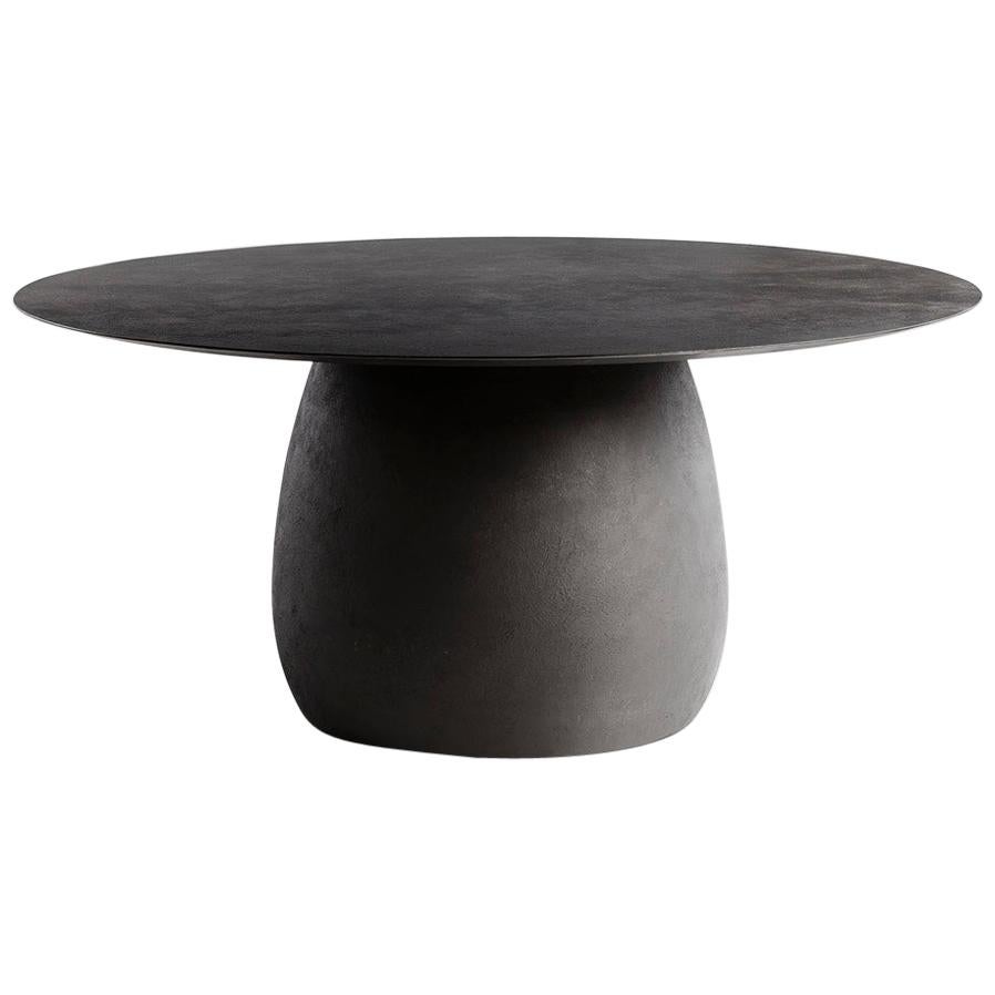 21st Century by Ce Studio Dining Table Steel Artisan Finish For Sale