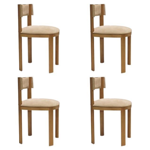 Siglo XXI by Federico Peri 111 Silla Tejido Madera, Set de 4