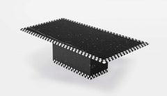 21st Century by G. Lazzotti GRECA Italian Low Marble Table in White Carrara