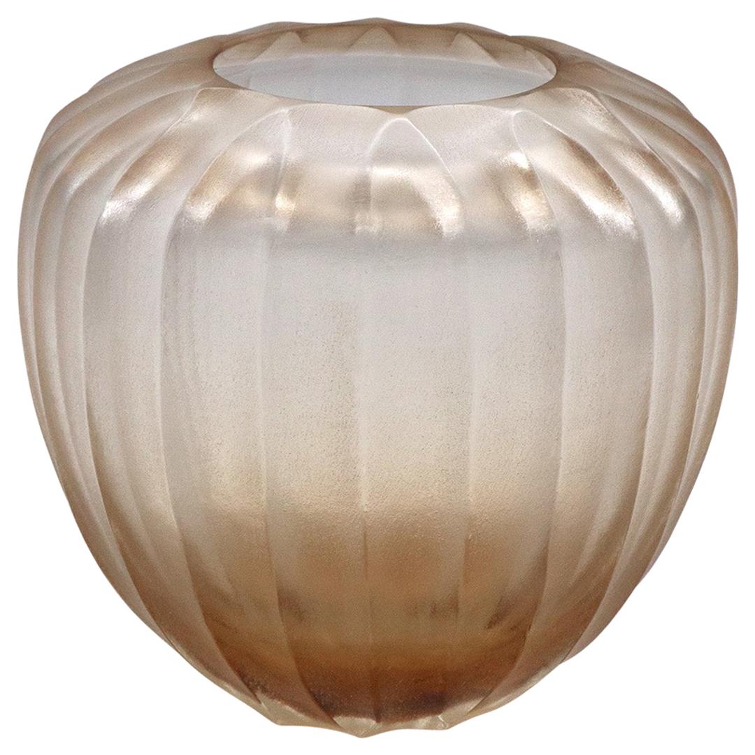 21st Century by Micheluzzi Glass Goccia Light Pink Vase Handmade Murano Glass For Sale