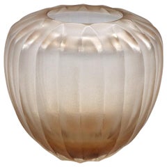 21st Century by Micheluzzi Glass Goccia Light Pink Vase Handmade Murano Glass