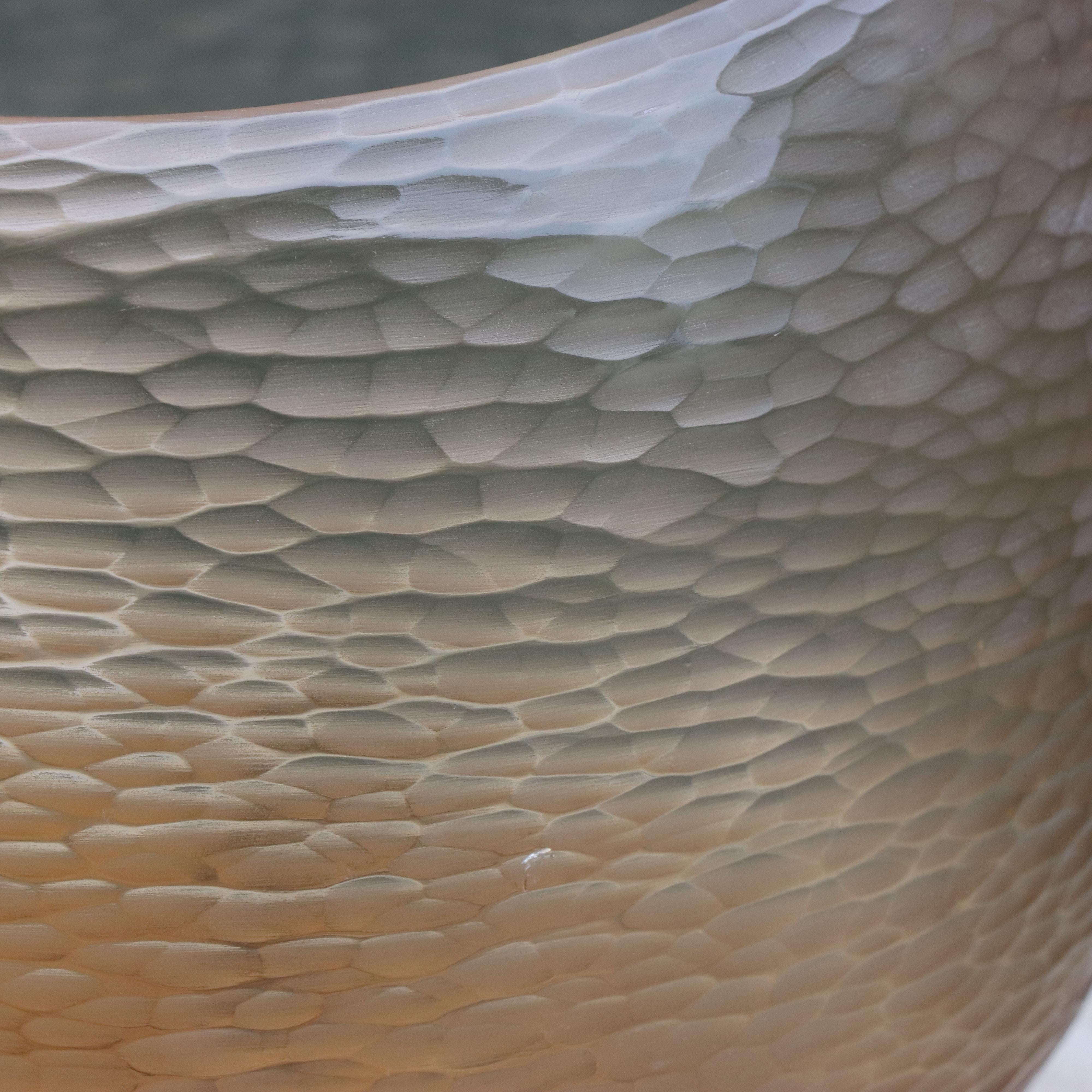 Italian 21st Century by Micheluzzi Glass Puffo Honey Vase Handmade Murano Glass For Sale