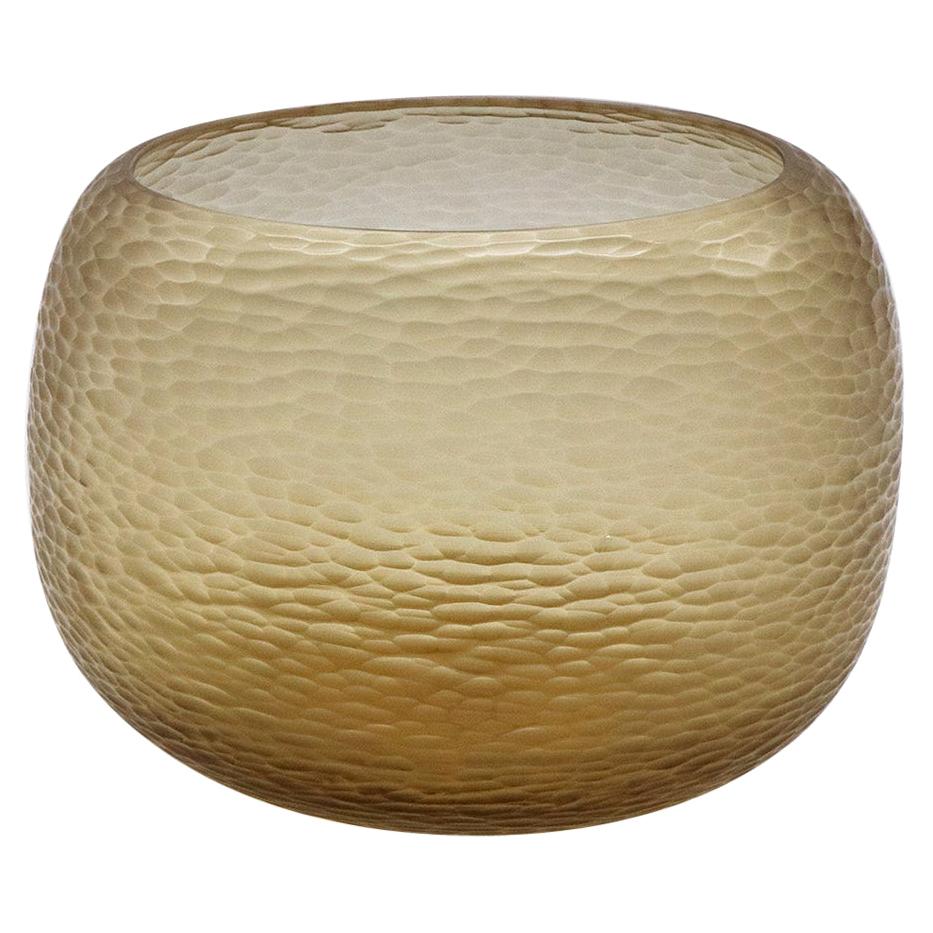 21st Century by Micheluzzi Glass Puffo Honey Vase Handmade Murano Glass For Sale