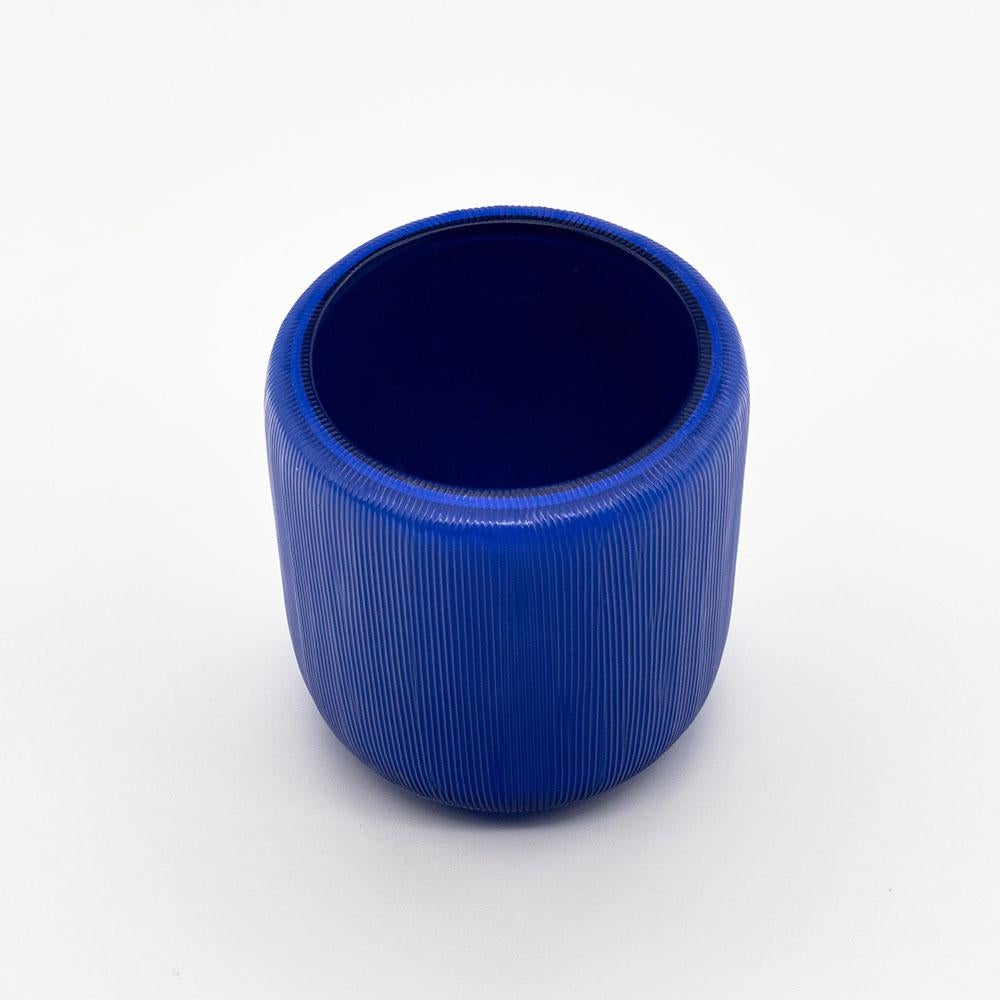 Italian 21st Century by Micheluzzi Glass Rullo Lapis Vase Handmade Murano Glass For Sale