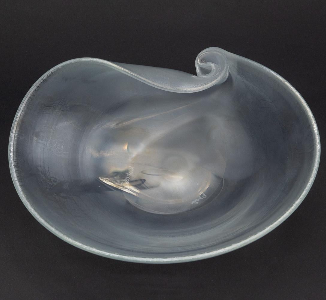 Contemporary 21st Century by Micheluzzi Glass Seashell Chrystal Handmade Murano Glass For Sale