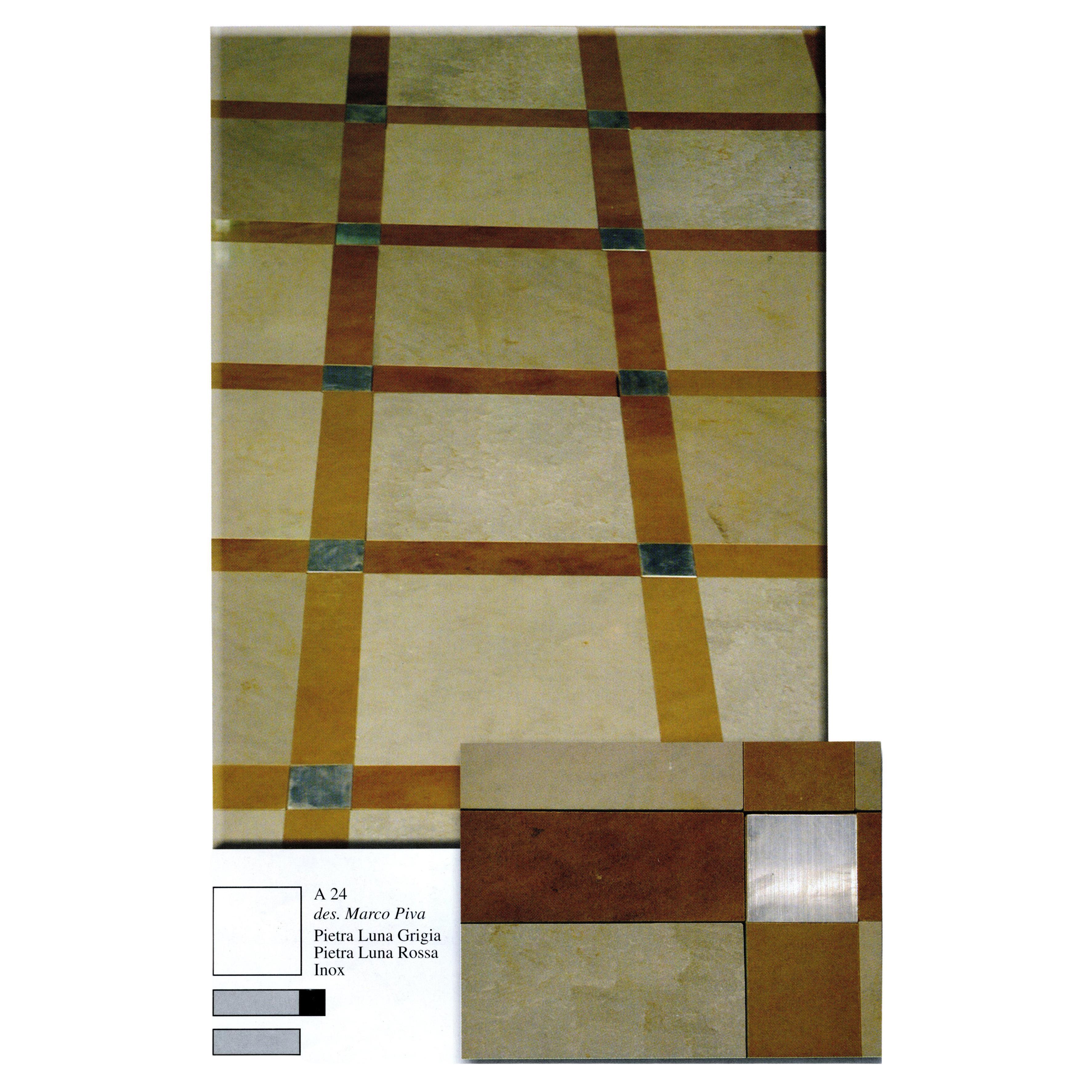 21e siècle par M.Piva Italian Polichrome Modular Marbre Floor and Coating en vente