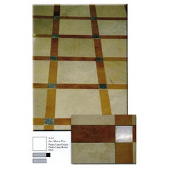 21e siècle par M.Piva Italian Polichrome Modular Marbre Floor and Coating