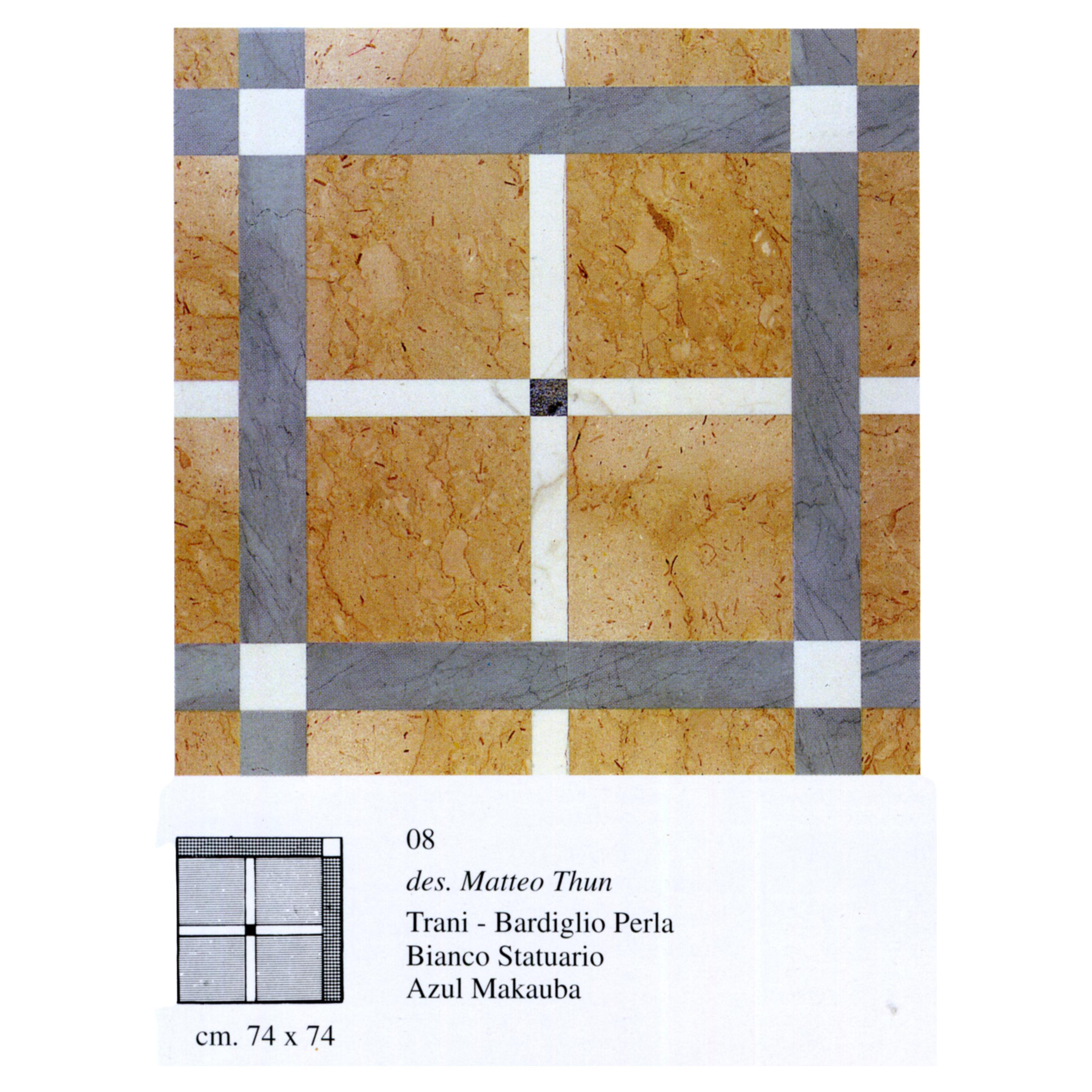21st Century by M.Thun "08" Italian Polichrome Modular Marble Floor and Coating
