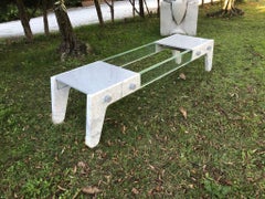 21st Century by Niccolò Raffaelli "TRA NOI" Marble & Glass Bench