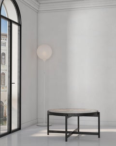21st Century by Pelizzari Studio Iron Coffee Table Marble Top