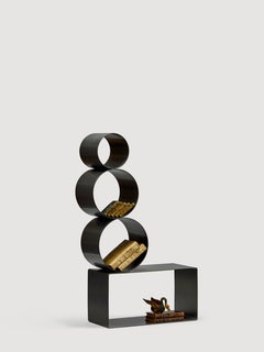 Siglo XXI by Saverio Incombenti Librería de acero soldada artesanalmente