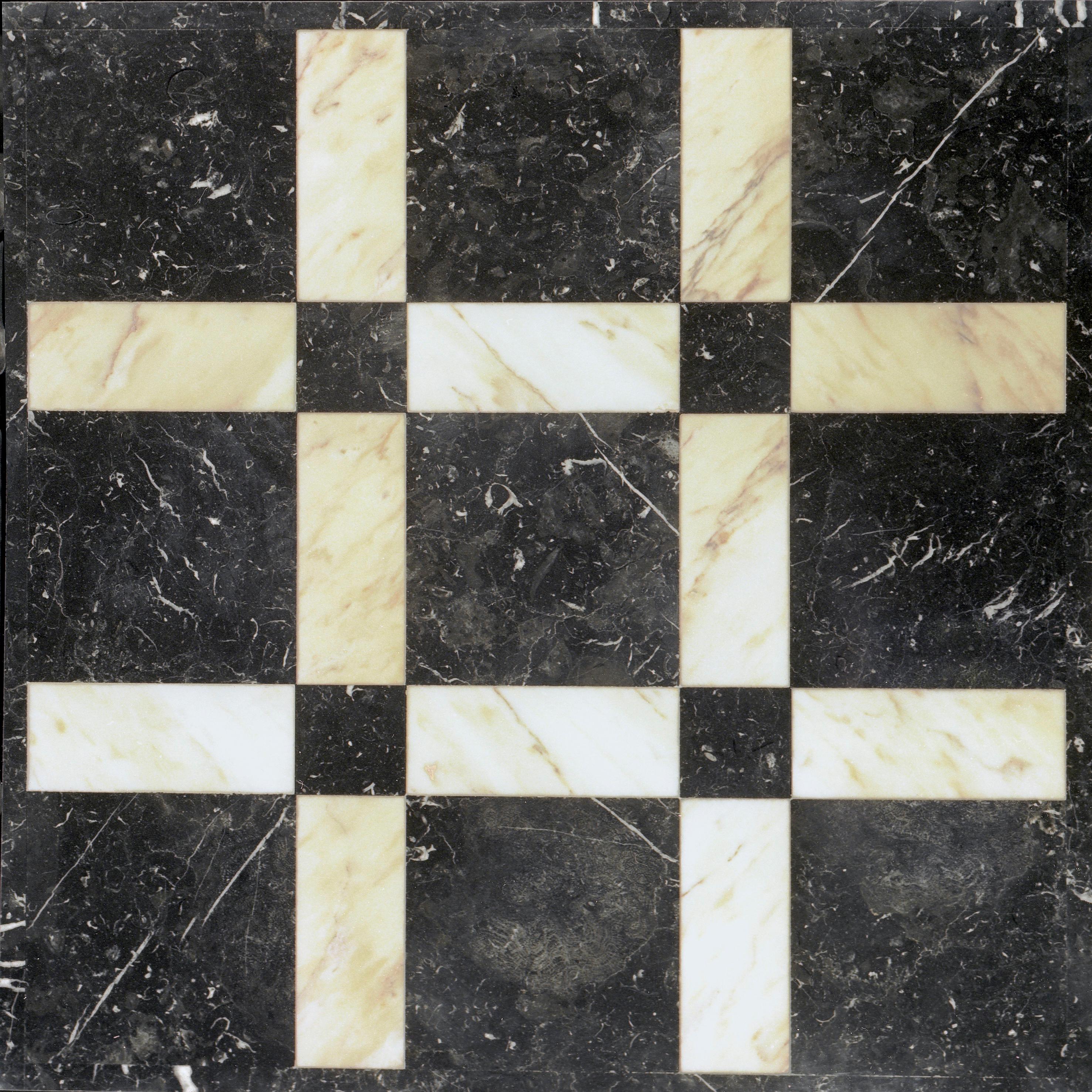 The price is per square meter.
Name: BAB
Materials: Nero Marquina, Rosa Portogallo
Size : Cm 40X40 
Thickness: cm 2
KG/MQ: Kg 54
Finishes: Polished
Designed by: Up & Up.

