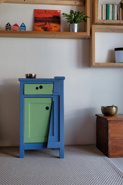 21st Century Cabinet Sculpture Contemporary Italian Design in Wood and Resin