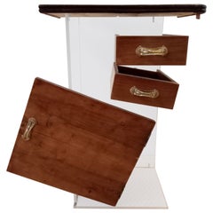 Cabinet Scultura del 21° secolo Design italiano contemporaneo Wood e plexiglass