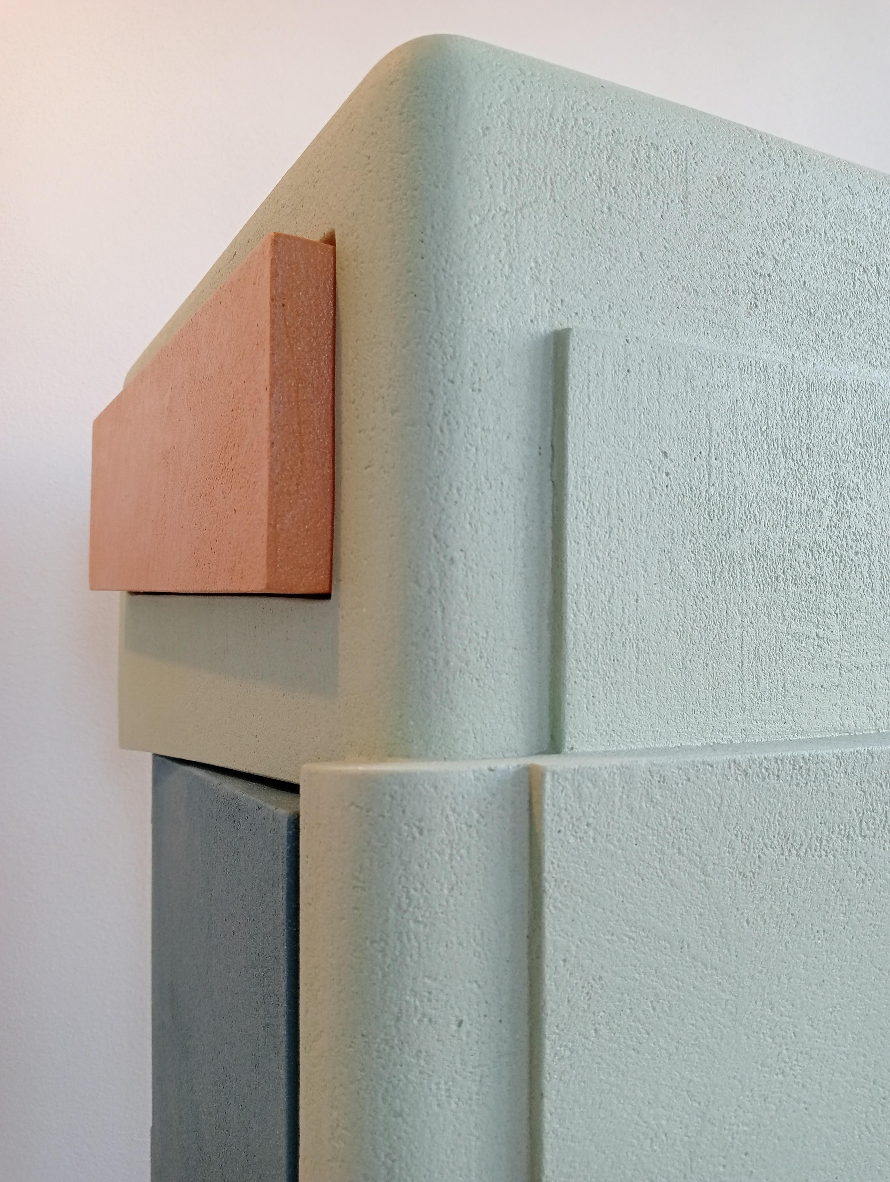21st Century Cabinet Sculpture Italian Contemporary Design Coloured Wood Resin For Sale 4