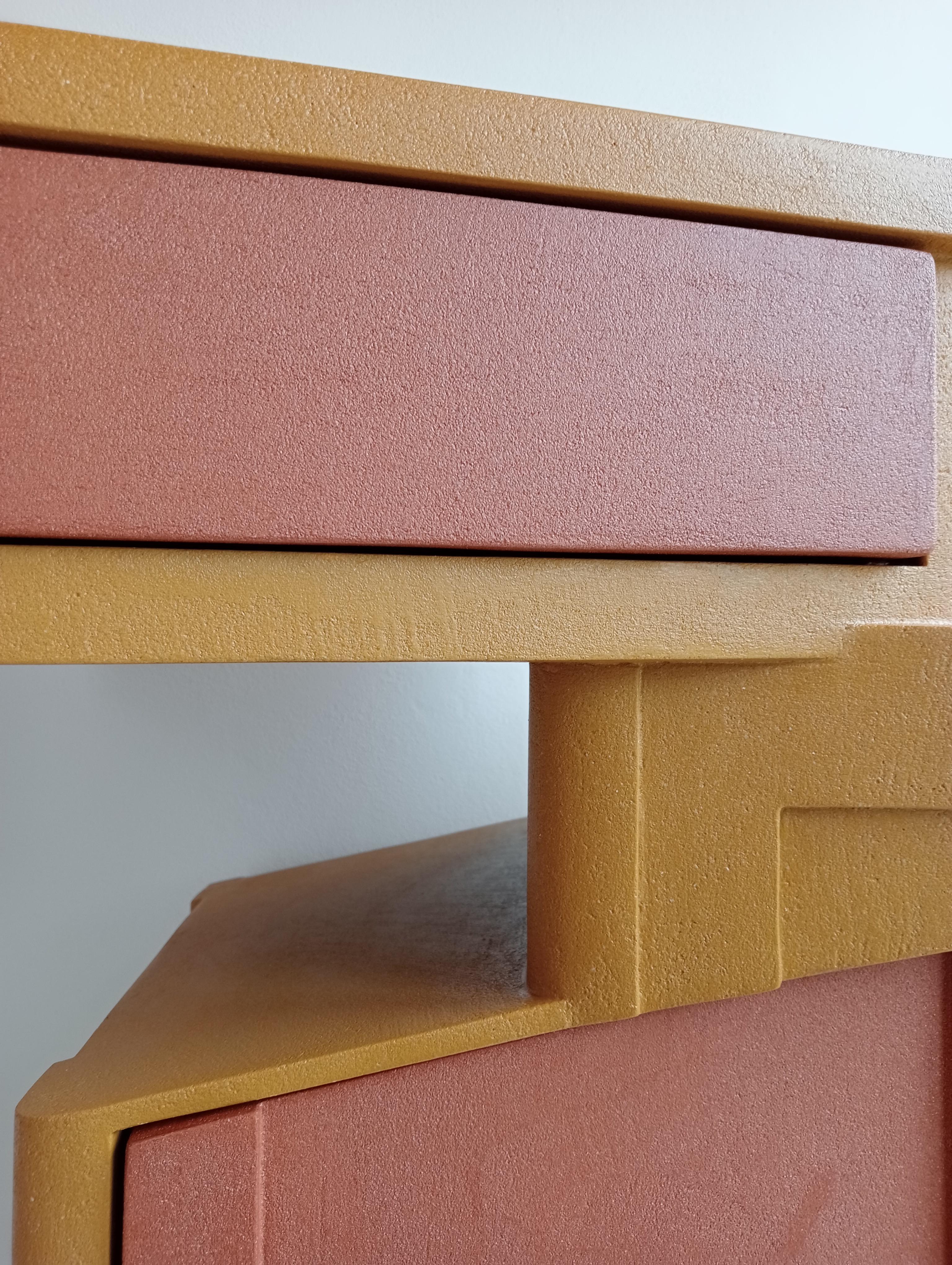 Sculpture de cabinet Design/One Contemporary en Wood et Résine colorée en vente 2