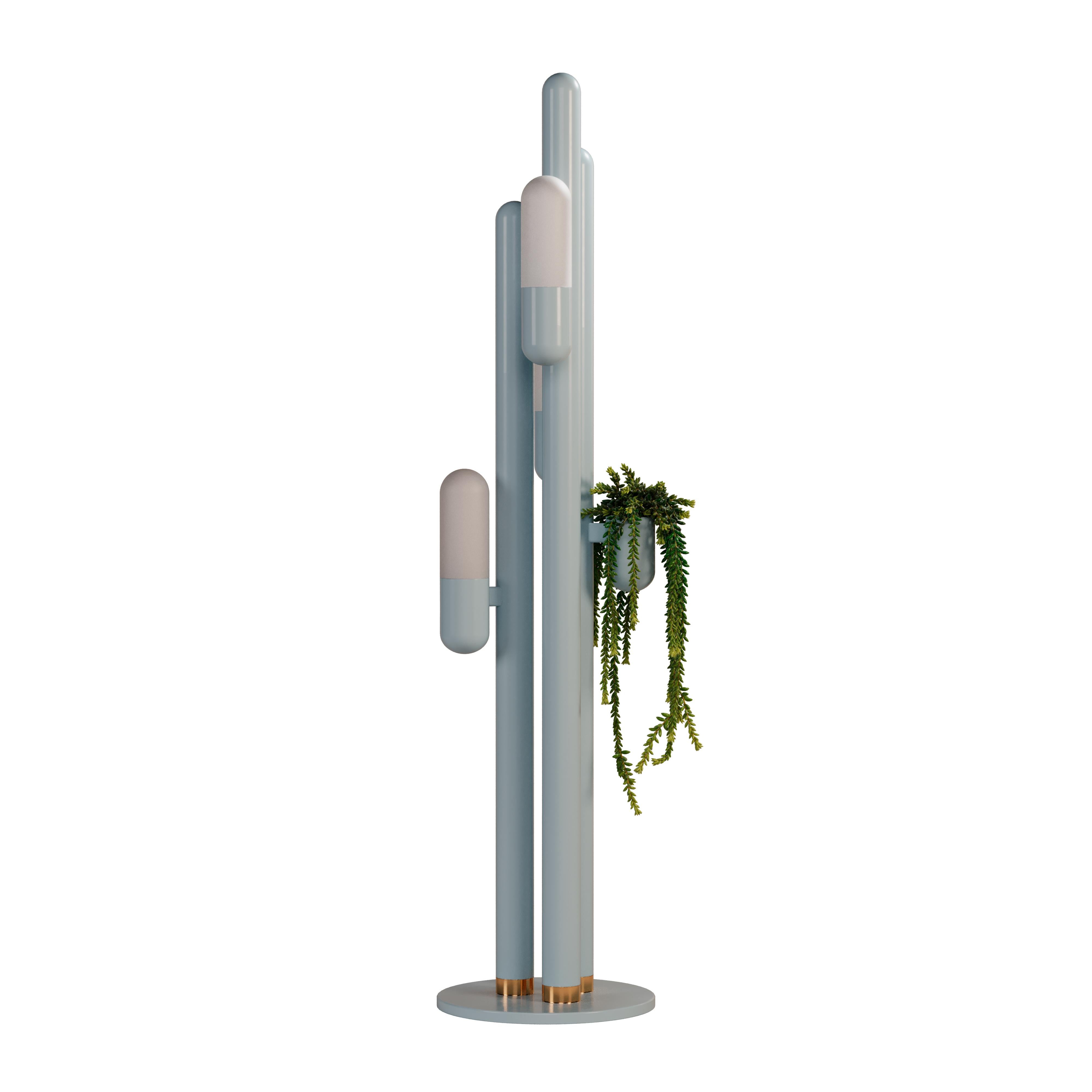 Cactus-Stehlampe aus lackiertem Metall und weißem Glas von Creativemary, 21. Jahrhundert im Angebot 7