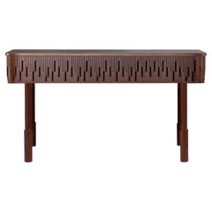 21st Century Campbell Console Table Walnut Wood