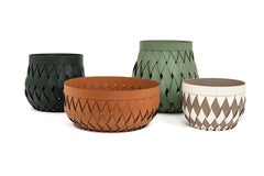 21st Century Canaria Medium Basket Handwoven in Italy