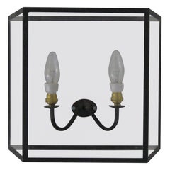 21st Century Candle Wall Light Brass Glass LED