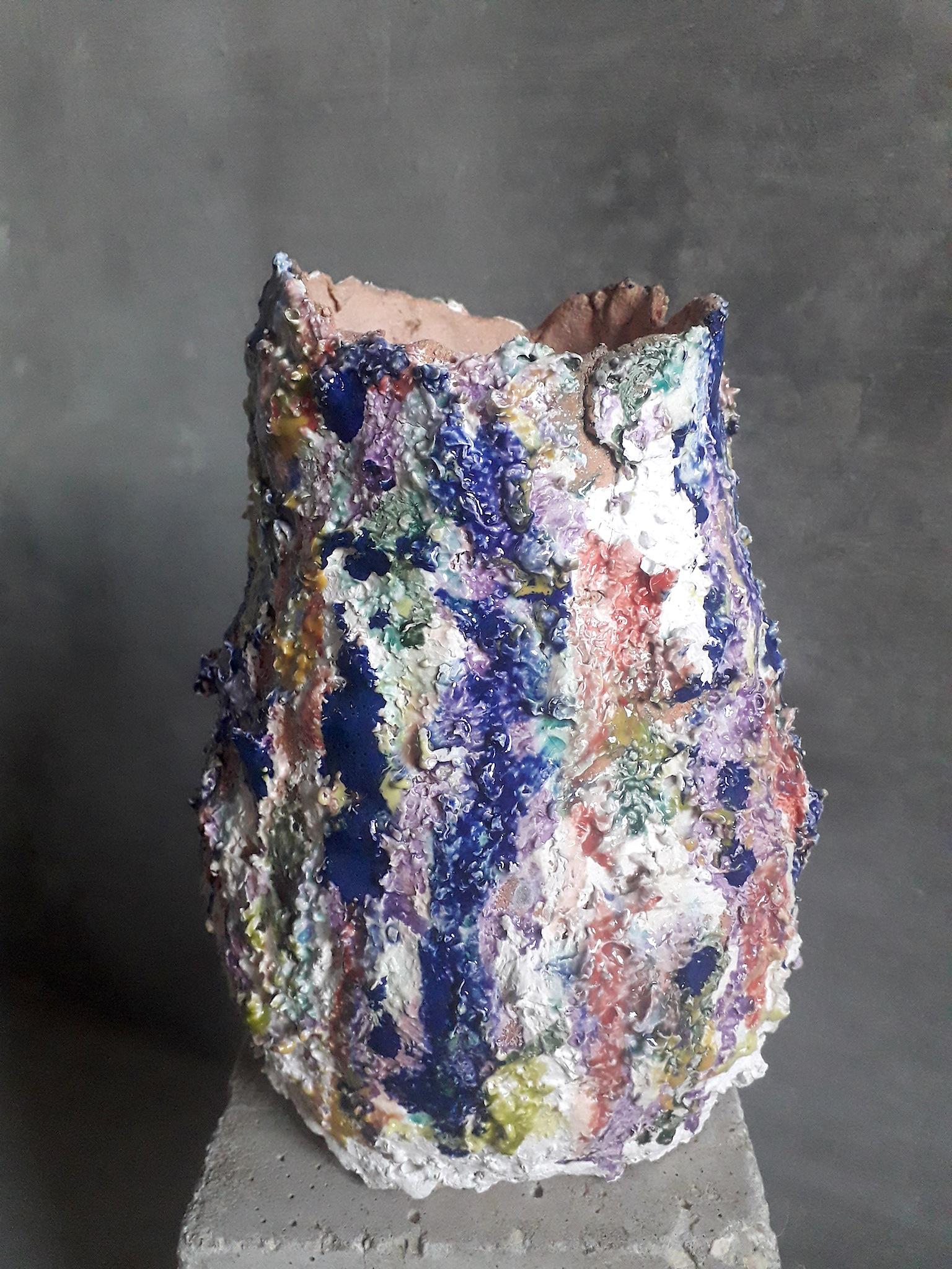 English 21st Century Canvases_26 by Guy Marshall-Brown Ceramic Glaze For Sale