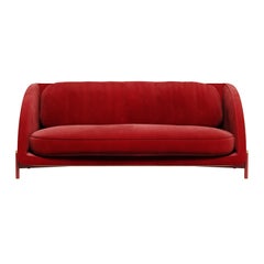21st Century Carole Sofa Cotton Velvet Pinewood Made in Portugal by Ottiu