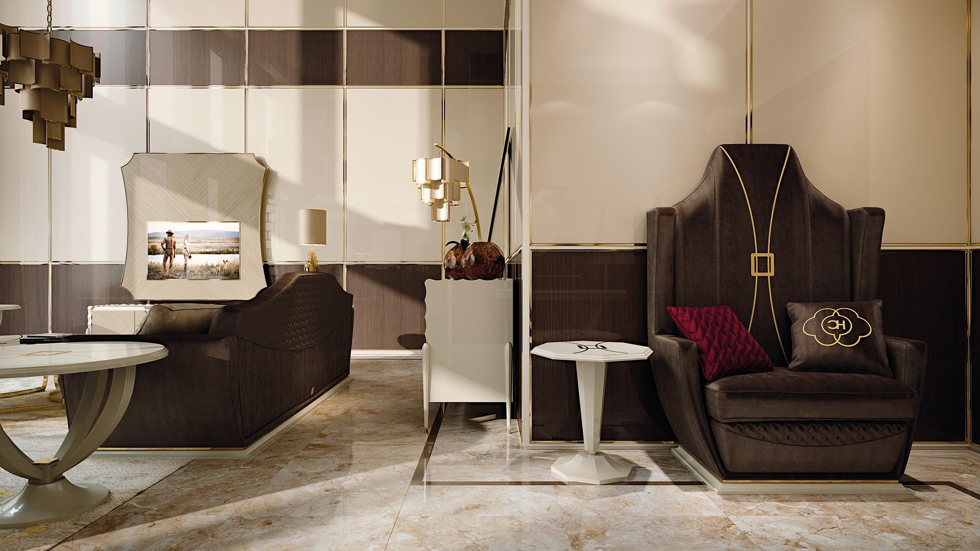 Sillón caracterizado por un respaldo blando que aumenta la comodidad.
La base de madera mejora el aspecto exclusivo y da una sensación más elegante.
Por detrás y por delante, completa el diseño gracias al acolchado en diagonal para crear una pieza