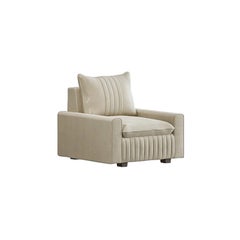 Siglo XXI Carpanese Home Italia Sillón con patas de madera Moderno, 7437