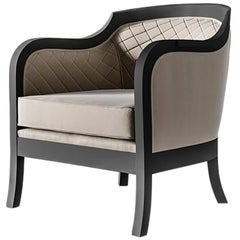 Siglo XXI Carpanese Home Italia Sillón con patas de madera Neoclásico, 5910