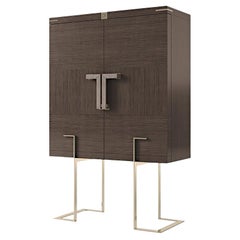 21st Century Carpanese Home Italia Bar with Metal Base Modern, 7934