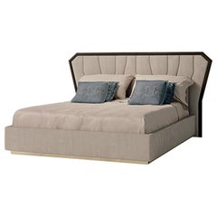 Lit Carpanese Home Italia du 21e siècle avec cadre en bois moderne, 7599
