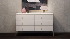 Althea D Carpanese Home Italia Chest of Drawers with Metal