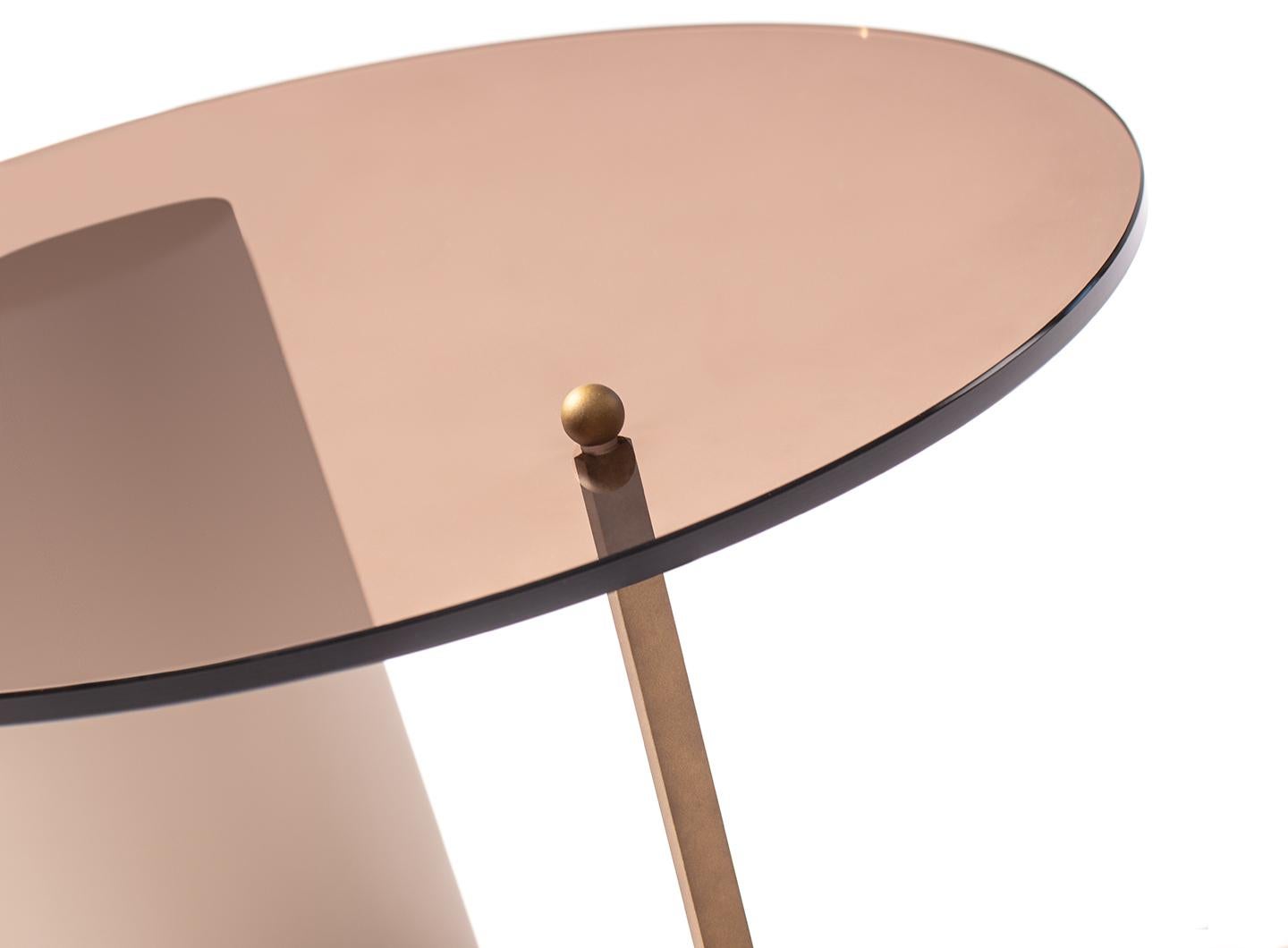 Siglo XXI Carpanese Home Italia Mesa de centro con tapa de cristal Moderna, Rialto H en Nuevo estado para la venta en Sanguinetto, IT