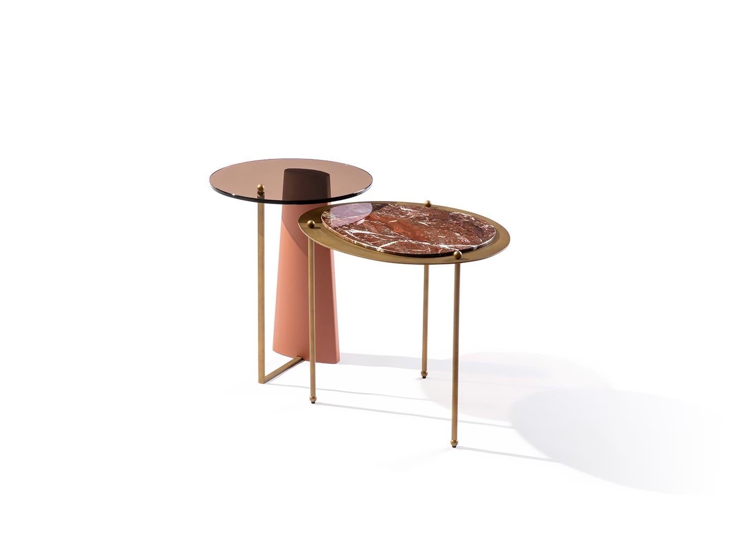 Siglo XXI Carpanese Home Italia Mesa de centro con tapa de cristal Moderna, Rialto H en venta 1