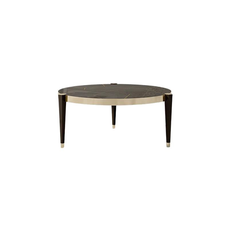 Table basse Carpanese Home Italia du 21e siècle avec détails en métal Moderne, 7538