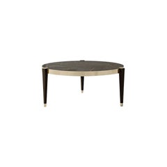 Tavolino 21st Century Carpanese Home Italia con dettagli in metallo, moderno, 7538