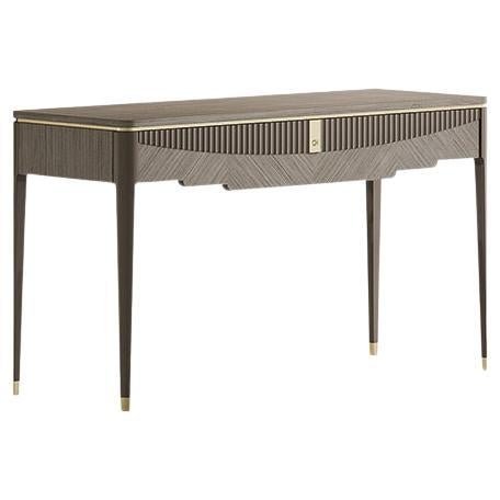 21st Century Carpanese Home Italia Console with Metal Details Modern, 7333