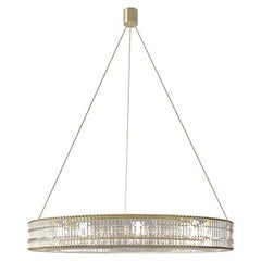 21st Century Carpanese Home Italia Crystal Ring Chandelier Modern, 7585