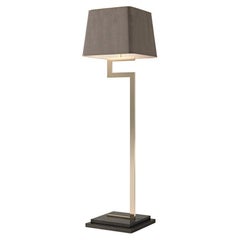 21st Century Carpanese Home Italia Floor Lamp with Wooden Base Modern, 7907
