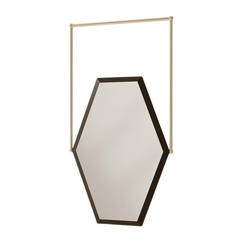 Miroir de la maison italienne tapisserie du 21e siècle avec métal moderne, 7524