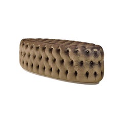 Siglo XXI Carpanese Home Italia Puf con base de madera Neoclásico, 6087