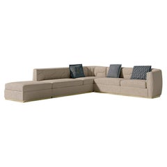 21st Century Carpanese Home Italia Sofa with Metal Base Modern, 7943