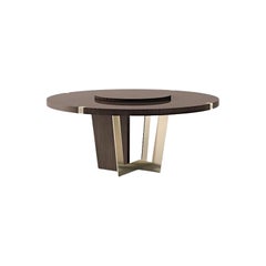 21st Century Carpanese Home Italia Table avec pieds en métal Modernity, 7965