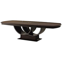 21st Century Carpanese Home Italia Table avec plateau en bois Modernity, 7003