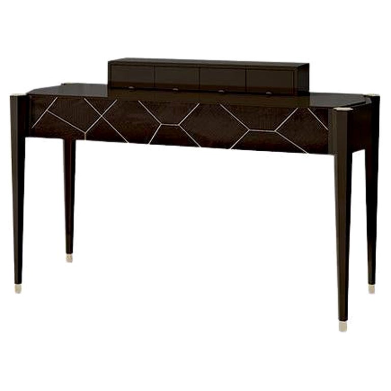 21st Century Carpanese Home Italia Toilette with Metal Details Modern, 7557