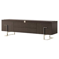 21st Century Carpanese Home Italia Mobile TV con gambe in metallo Moderno, 7916